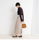 【WEB限定カラーあり】カシミヤ混ガーゼ風リブクルーネックミディ丈カーディガン