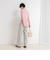 【WEB限定カラーあり】カシミヤ混ガーゼ風リブクルーネックミディ丈カーディガン