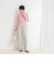 【WEB限定カラーあり】カシミヤ混ガーゼ風リブクルーネックミディ丈カーディガン