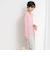 【WEB限定カラーあり】カシミヤ混ガーゼ風リブクルーネックミディ丈カーディガン
