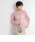 【WEB限定カラーあり】カシミヤ混ガーゼ風リブクルーネックミディ丈カーディガン