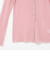 【WEB限定カラーあり】カシミヤ混ガーゼ風リブクルーネックミディ丈カーディガン