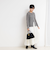 【WEB限定カラーあり】カシミヤ混ガーゼ風リブクルーネックミディ丈カーディガン