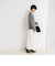 【WEB限定カラーあり】カシミヤ混ガーゼ風リブクルーネックミディ丈カーディガン