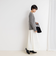 【WEB限定カラーあり】カシミヤ混ガーゼ風リブクルーネックミディ丈カーディガン