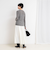 【WEB限定カラーあり】カシミヤ混ガーゼ風リブクルーネックミディ丈カーディガン