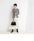 【WEB限定カラーあり】カシミヤ混ガーゼ風リブクルーネックミディ丈カーディガン
