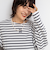 nolnol ウォッシャブルMVSシルケットボーダーショートT