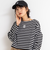 nolnol ウォッシャブルMVSシルケットボーダーショートT