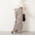 【一部WEB限定色アイテム】ウォッシャブルウエストゴムセミワイドパンツ