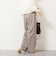 【一部WEB限定色アイテム】ウォッシャブルウエストゴムセミワイドパンツ
