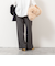 【一部WEB限定色アイテム】ウォッシャブルウエストゴムセミワイドパンツ