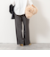 【一部WEB限定色アイテム】ウォッシャブルウエストゴムセミワイドパンツ