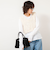 《手洗い可能》カットフェザーヤーン透かし柄2WAYビスチェ