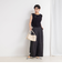 《手洗い可能》カットフェザーヤーン透かし柄2WAYビスチェ
