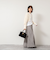 《手洗い可能》カットフェザーヤーン透かし柄2WAYカーディガン