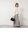 《手洗い可能》カットフェザーヤーン透かし柄2WAYカーディガン