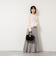 《手洗い可能》カットフェザーヤーン透かし柄2WAYカーディガン