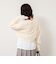 《手洗い可能》カットフェザーヤーン透かし柄2WAYカーディガン