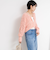 《手洗い可能》カットフェザーヤーン透かし柄2WAYカーディガン