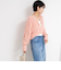 《手洗い可能》カットフェザーヤーン透かし柄2WAYカーディガン