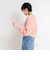 《手洗い可能》カットフェザーヤーン透かし柄2WAYカーディガン