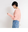 《手洗い可能》カットフェザーヤーン透かし柄2WAYカーディガン