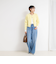 ヘアリーメタル釦クルーネックカーディガン