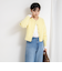 ヘアリーメタル釦クルーネックカーディガン
