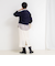 ヘアリーメタル釦クルーネックカーディガン
