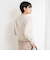 ヘアリーメタル釦クルーネックカーディガン