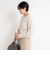 ヘアリーメタル釦クルーネックカーディガン