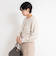 ヘアリーメタル釦クルーネックカーディガン