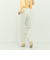 ウォッシャブルピーチツイルラップワイドパンツ