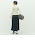 《アンサンブル対応》《手洗い可能》カシミヤ混リブVネックカーディガン
