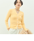 《アンサンブル対応》《手洗い可能》カシミヤ混リブVネックカーディガン