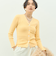 《アンサンブル対応》《手洗い可能》カシミヤ混リブVネックカーディガン