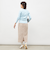 《アンサンブル対応》《手洗い可能》カシミヤ混リブVネックカーディガン