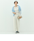 【一部WEB限定サイズ】ウォッシャブルブライトダブルクロスセミワイドパンツ