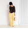 【一部WEB限定サイズ】ウォッシャブルブライトダブルクロスセミワイドパンツ