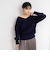 ヘアリー2WAYプルオーバーニット