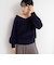 ヘアリー2WAYプルオーバーニット