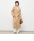 【一部WEB限定色】アンゴラビーバーベルテッドロングコート