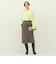 ウォッシャブルストレッチスエード切替タイトスカート