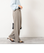 ウォッシャブルウール調愛されセミワイドパンツ