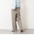 ウォッシャブルウール調愛されセミワイドパンツ