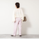 ウォッシャブルウール調愛されセミワイドパンツ