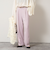 ウォッシャブルウール調愛されセミワイドパンツ