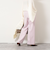 ウォッシャブルウール調愛されセミワイドパンツ