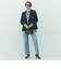 ウォッシャブルウール調ダブルジャケット